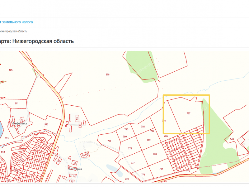 земельный участок 1 200 соток деревня Косоурка